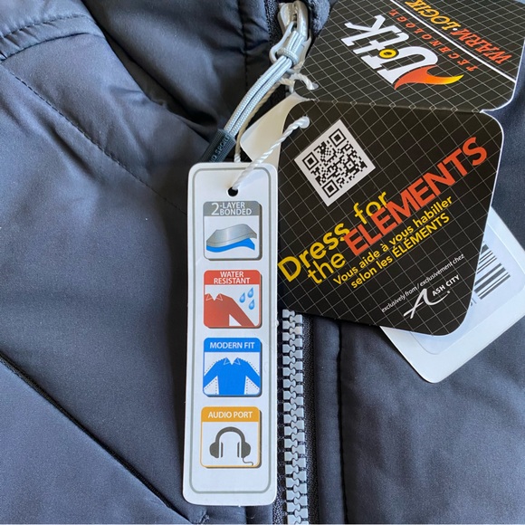 North End size S Blue Zip Front Water Resistant Insulated Outdoor Jacket - Picture 10 of 13